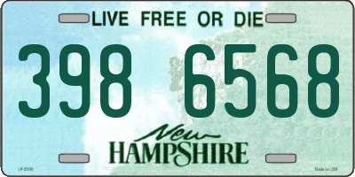 NH license plate 3986568