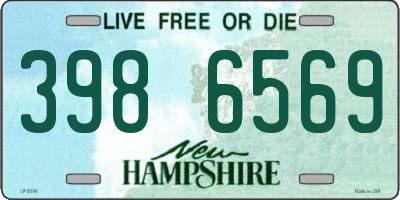 NH license plate 3986569