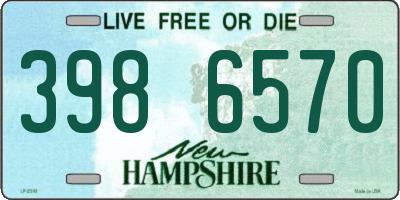 NH license plate 3986570