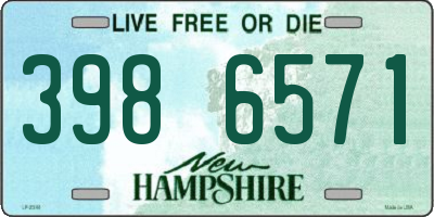 NH license plate 3986571