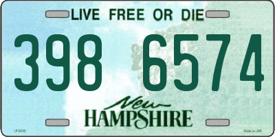 NH license plate 3986574