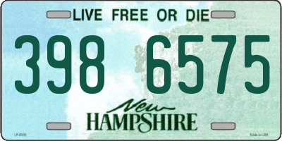 NH license plate 3986575