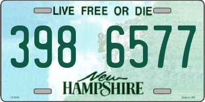 NH license plate 3986577