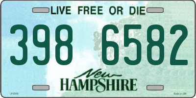 NH license plate 3986582