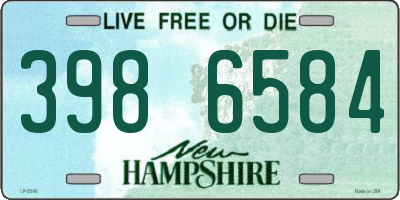 NH license plate 3986584