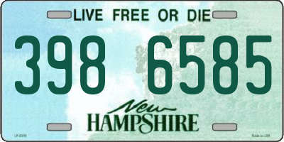 NH license plate 3986585