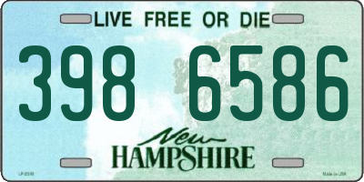 NH license plate 3986586