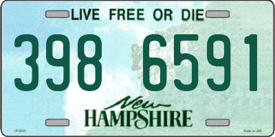 NH license plate 3986591