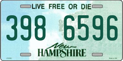 NH license plate 3986596