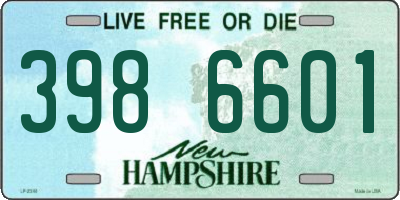 NH license plate 3986601