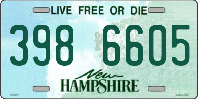 NH license plate 3986605