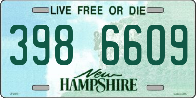 NH license plate 3986609