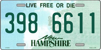 NH license plate 3986611