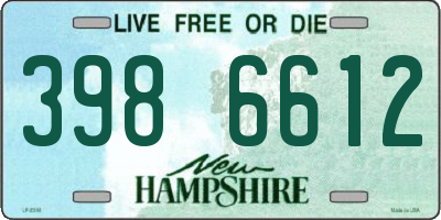 NH license plate 3986612