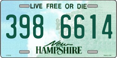 NH license plate 3986614