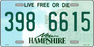 NH license plate 3986615