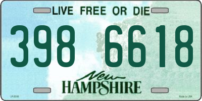 NH license plate 3986618