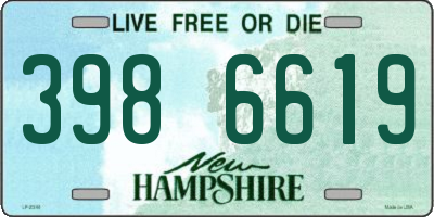 NH license plate 3986619