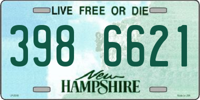 NH license plate 3986621