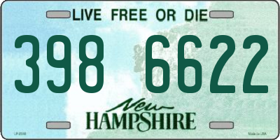 NH license plate 3986622