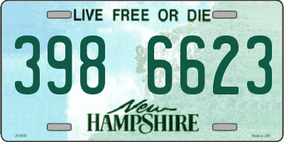 NH license plate 3986623