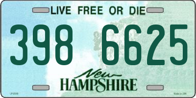 NH license plate 3986625