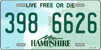 NH license plate 3986626