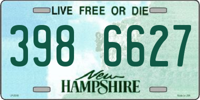 NH license plate 3986627