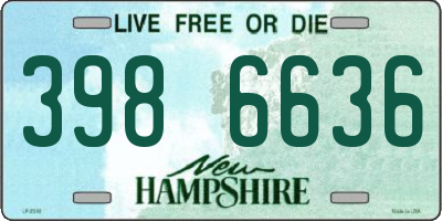 NH license plate 3986636