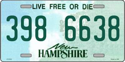 NH license plate 3986638