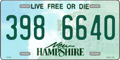 NH license plate 3986640