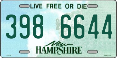 NH license plate 3986644