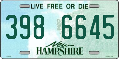 NH license plate 3986645