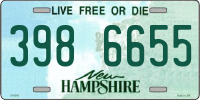 NH license plate 3986655