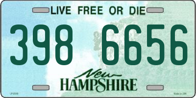 NH license plate 3986656