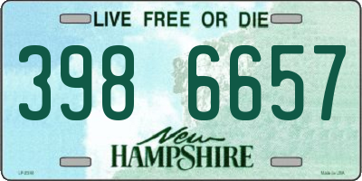 NH license plate 3986657