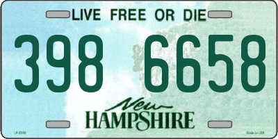 NH license plate 3986658