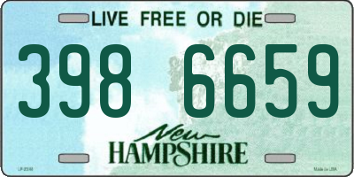 NH license plate 3986659