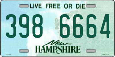 NH license plate 3986664