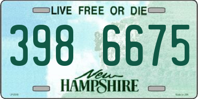 NH license plate 3986675