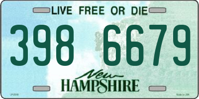 NH license plate 3986679