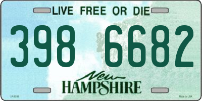 NH license plate 3986682