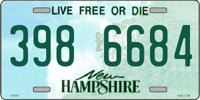 NH license plate 3986684