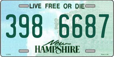 NH license plate 3986687