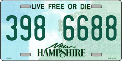 NH license plate 3986688