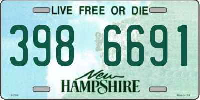 NH license plate 3986691