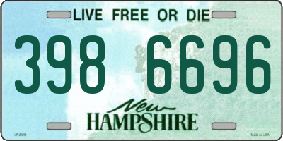 NH license plate 3986696