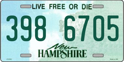 NH license plate 3986705