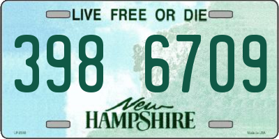 NH license plate 3986709