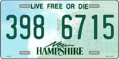 NH license plate 3986715